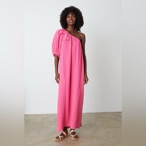 Velvet by Graham and Spencer One Shoulder Maxi Dress XS